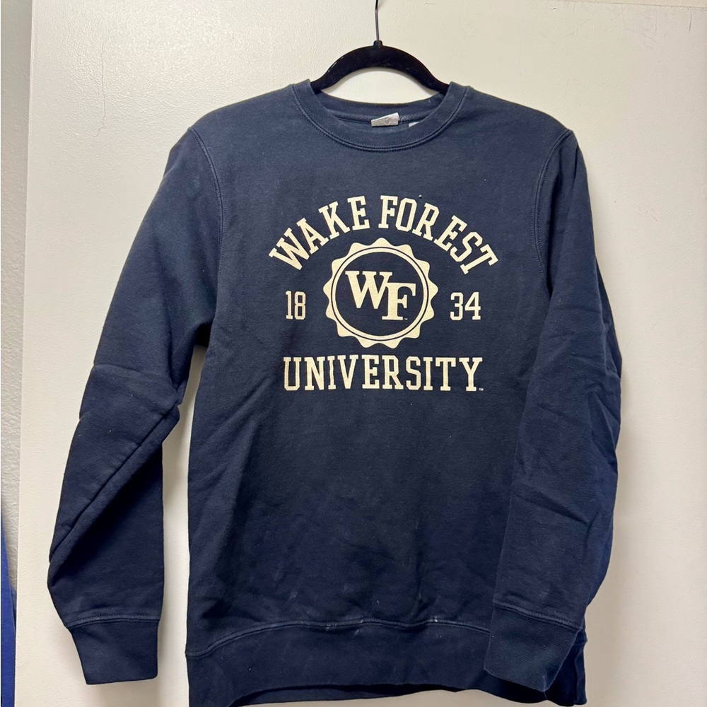 Wake Forest University Black Crewneck Sweatshirt